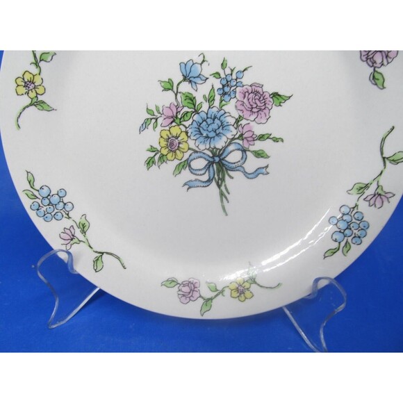 Tabletops Unlimited Victorian Bouquet 7" Dessert Bread Plate VGC - Picture 3 of 7